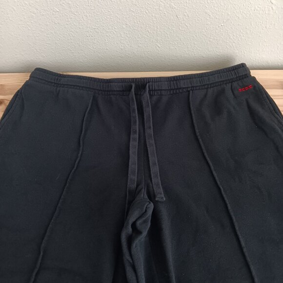 Peace Love World Regular French Terry Pull-On Pintuck Pants - Black Sz XL a67468 - Picture 3 of 4